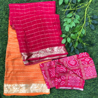 2 D Georgette Sarees-2DG03