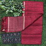 Plain Desi Tusser Sarees-PDT01
