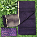 Plain Desi Tusser Sarees-PDT02