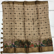Semi Tusser Sarees-STS40