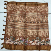 Semi Tusser Sarees-STS43